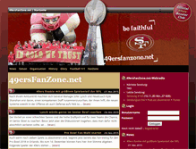 Tablet Screenshot of 49ersfanzone.net